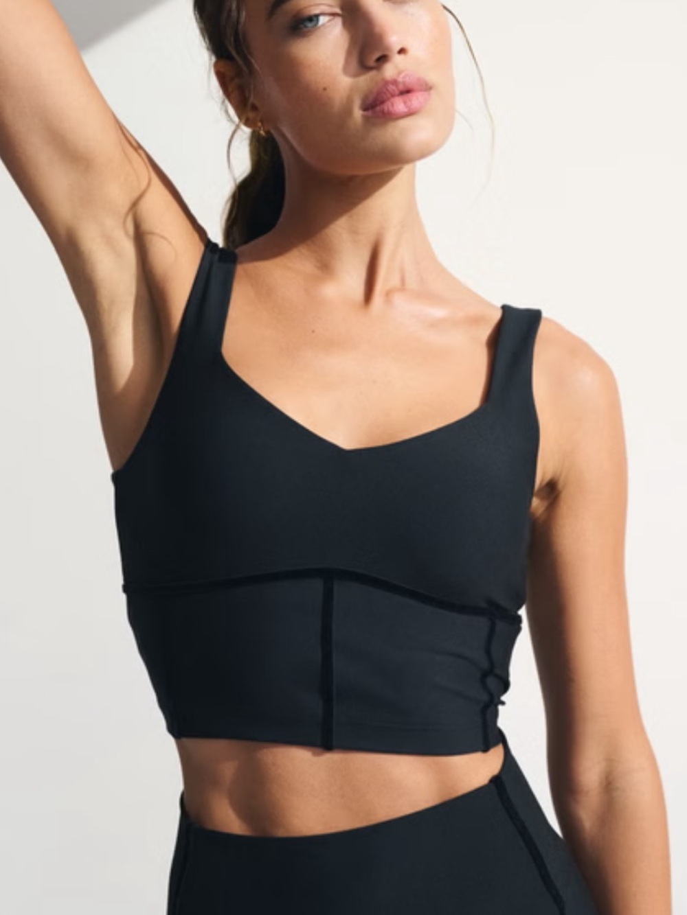 Abercrombie & Fitch YPB sculptLUX Sweetheart Tank Velvet Stripe